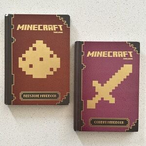 Minecraft Mojang Combat Handbook & Redstone Handbook Classic Xbox Gaming
